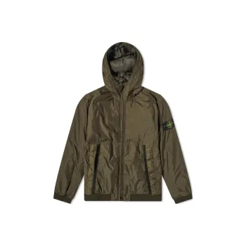 STONE ISLAND Logo Patch Hooded Track Jacket