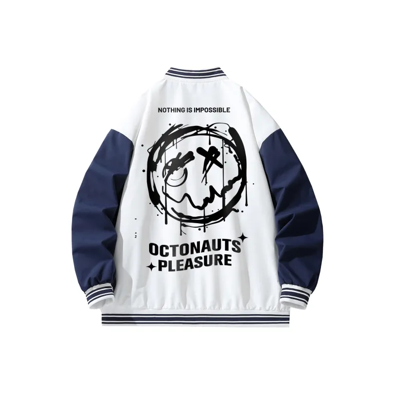Small Columns Under The Sea Baseball Jacket Unisex-3