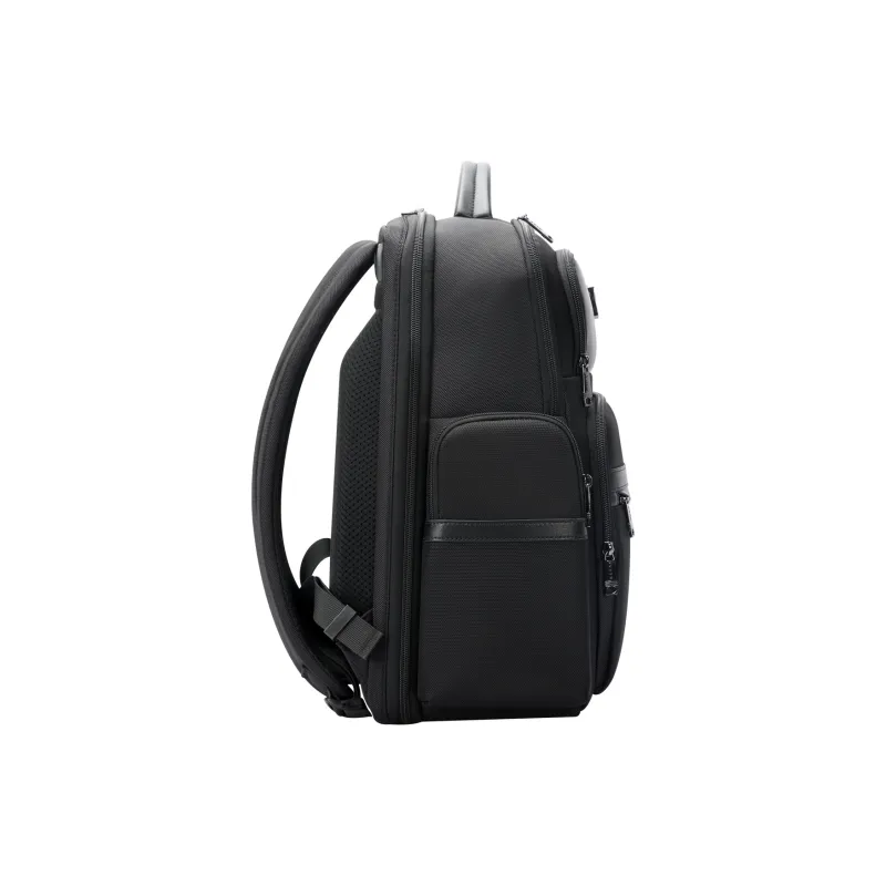 BOPAI Microfiber Synthetic Leather Backpack Regular Men's Black-2