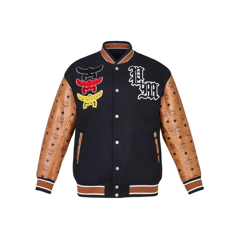 MCM SS23 Baseball Jacket Men's Black-0