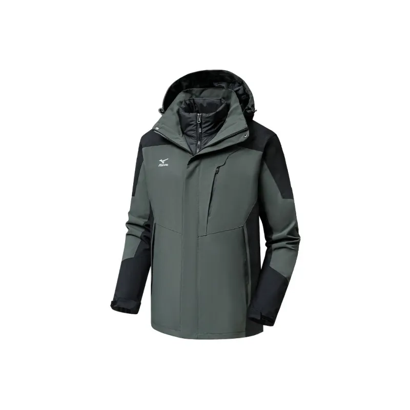 Mizuno Water-Resistant Windproof Breathable Wear-Resistant Warm Rainproof Windbreaker Jacket Men's-4