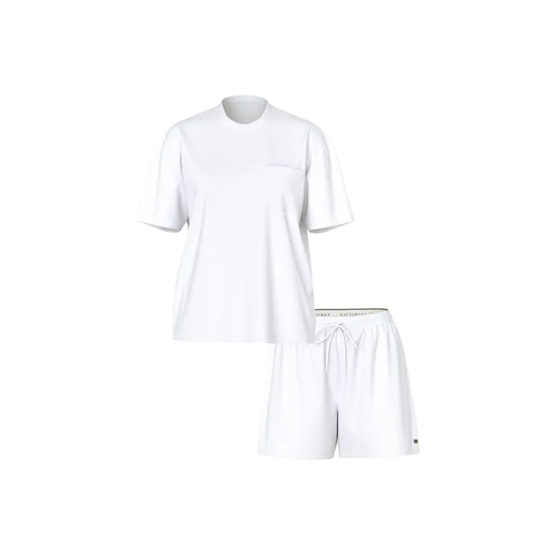 Victoria's Secret Pajama Set Women's White-0