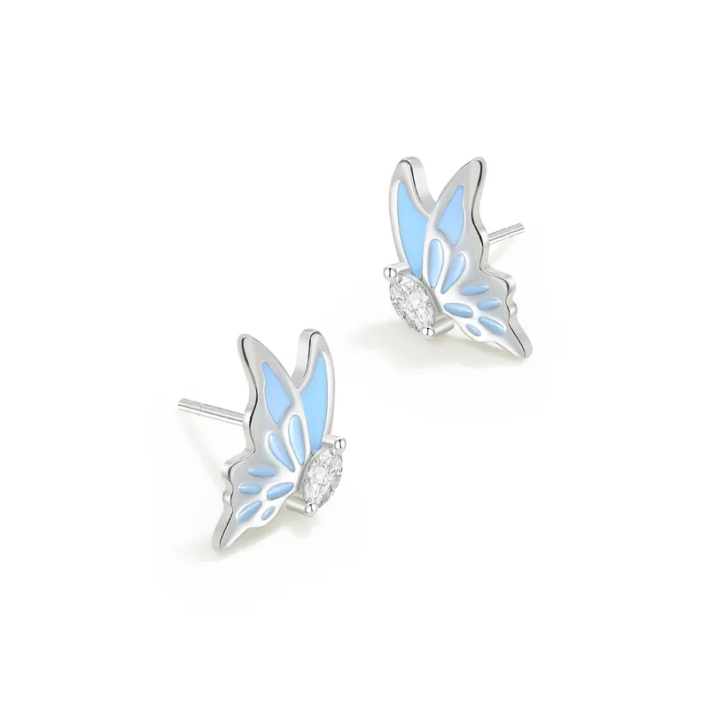 AJIDOU Synthetic Cubic Zirconia Stud Earrings Women's-5
