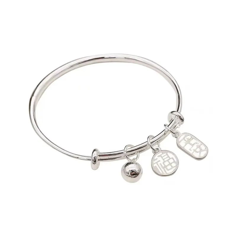 U state 999 Fine Silver Sterling Silver Bracelets Women's-0
