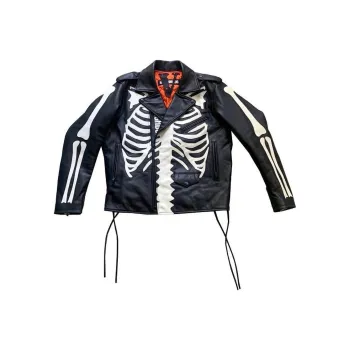 NEIGHBORHOOD X Vlone Skeleton Leather Jacket