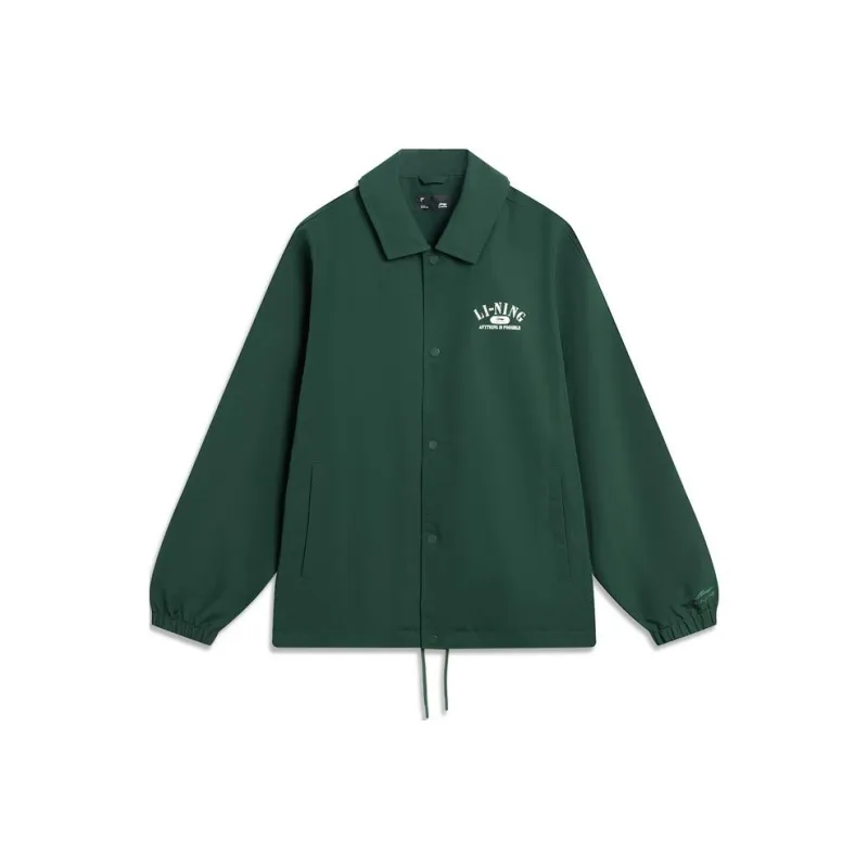 LiNing Lotus Leaf Jackets Coats Unisex Vintage Green-0