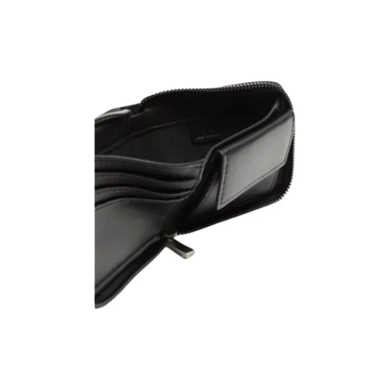 ZARA Polyurethane Wallet Men's Black-3