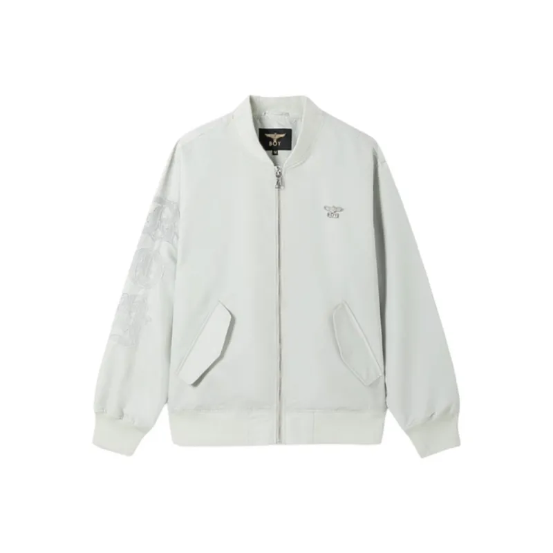 Boy London Baseball Jacket Unisex Gray-0