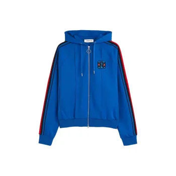H&M Appliqued Hooded Track Jacket Mens