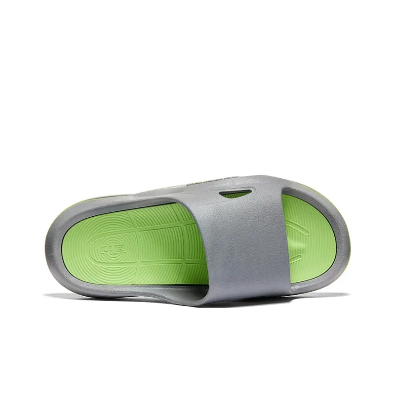 Warrior Slip Resistant Sports Slippers Men's Gray Fruit Green-2