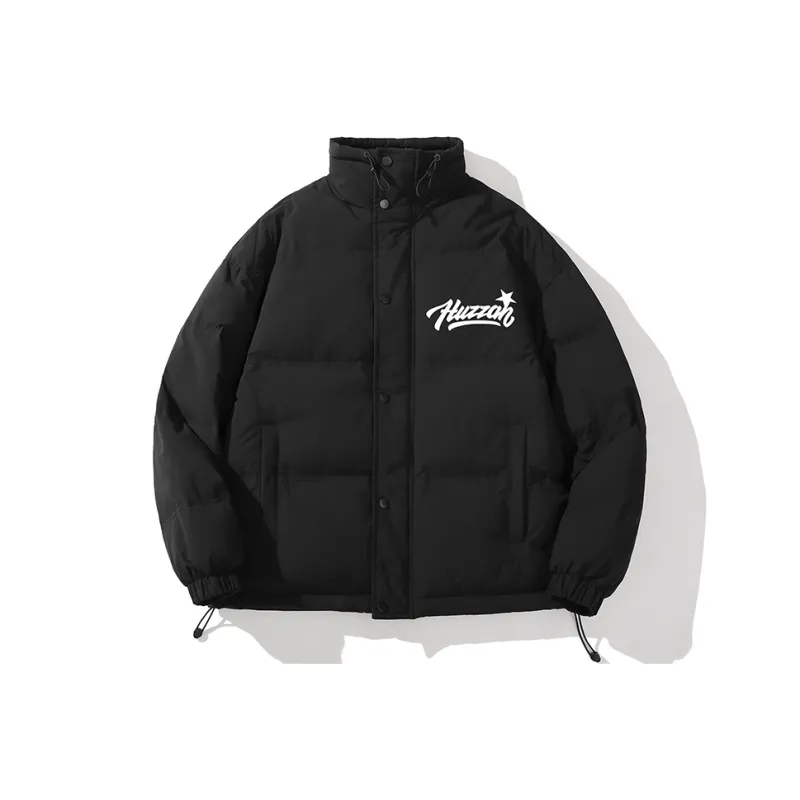 Huzzah Puffer Jacket Unisex Black-0