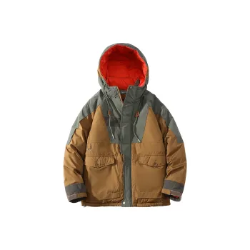 A SQUARE ROOT Puffer Jacket Unisex Earth Yellow