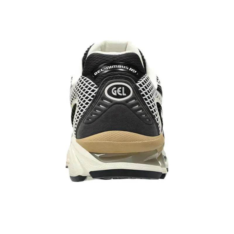 Asics GEL Nimbus 10.1 Low Top Running Shoes Unisex Black Cream White-3