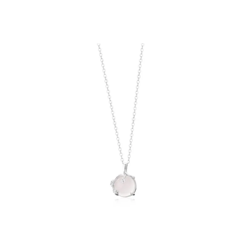 HAPPY BEAN Chalcedony Necklaces Women's-0
