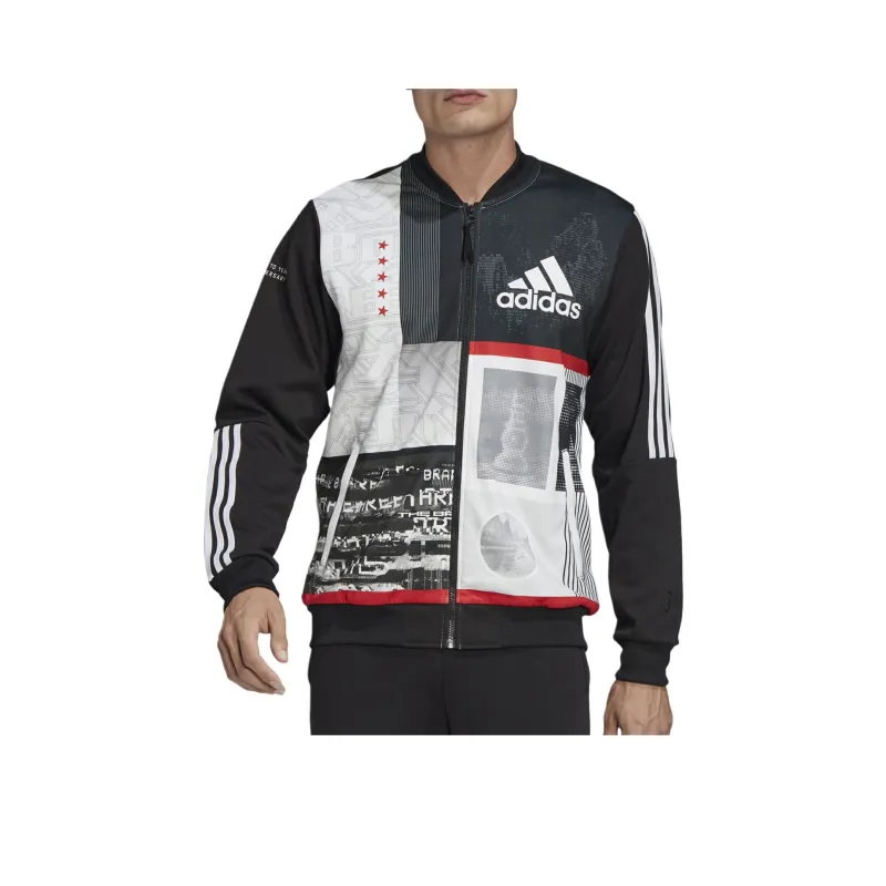 Adidas Jackets & Coats Men's Black And White Print-0