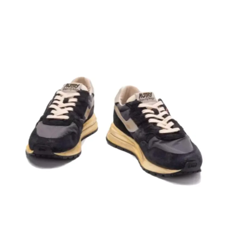 AUTRY Reelwind Low Wear Resistant Low Top Casual Shoes Men's Black Gray Color-3