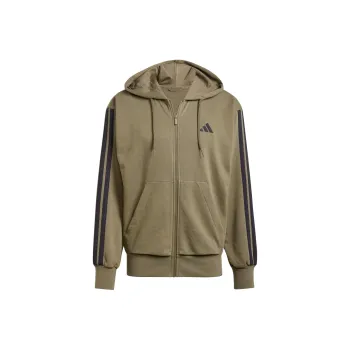 Adidas Essentials 3 Stripes French Terry Full Zip Hoodie