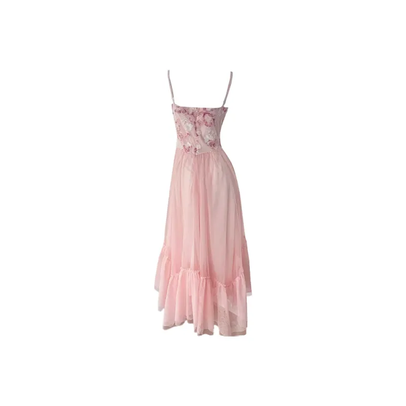 PAZZO Slip Dress Women's Smoke Pink Purple-1