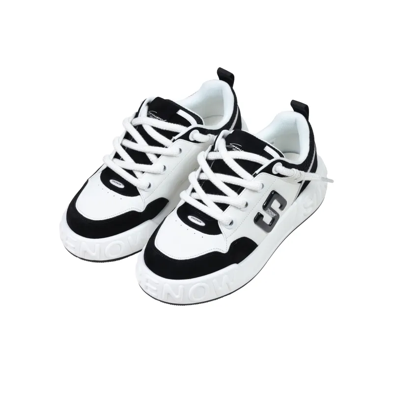 SINCENOW Abrasion Resistant Height Increasing Low Top Skateboard Shoes Men's-6