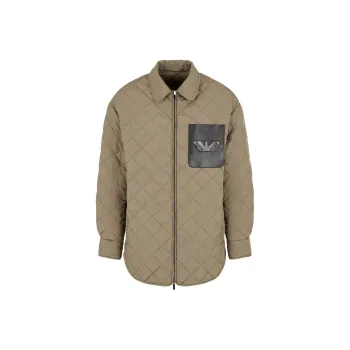 EMPORIO ARMANI Logo embossed Quilted Jacket