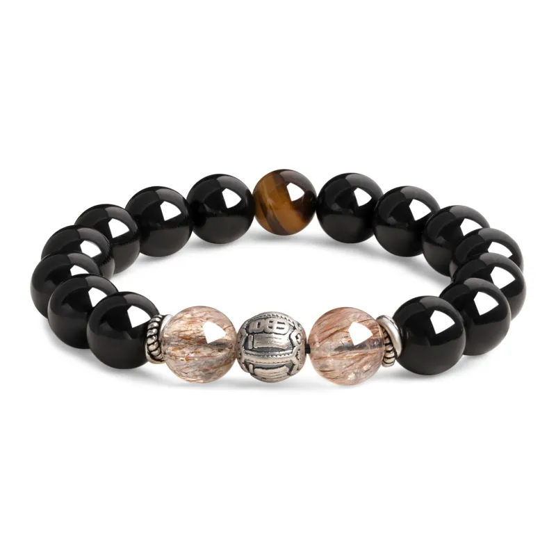 Lao Feng Xiang Obsidian Bracelets Unisex-0