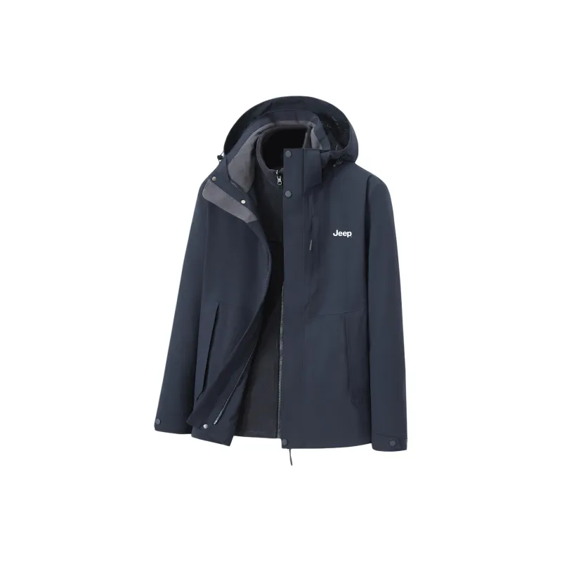 Jeep Hiking Outdoor Hiking Urban Living/Travel/Commuting Windproof And Warm Water Repellent Windbreaker Jackets Unisex-3