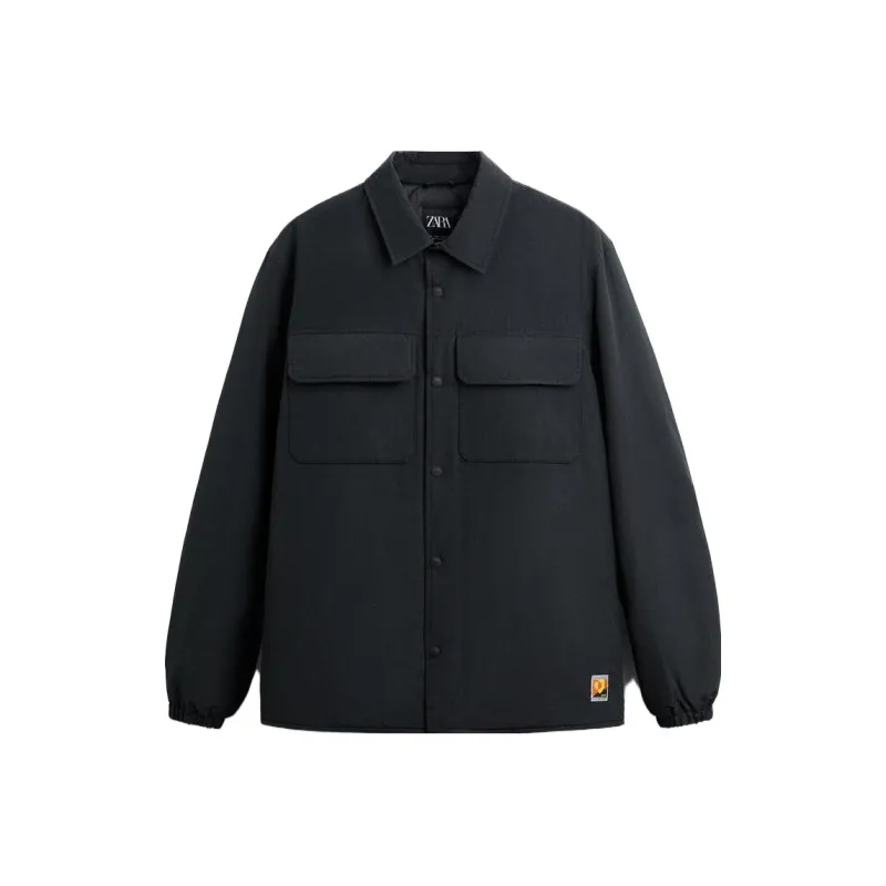 ZARA Jackets Men Black-0