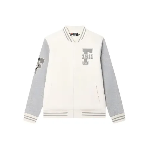 FILA Baseball Jacket Men's Steam White
