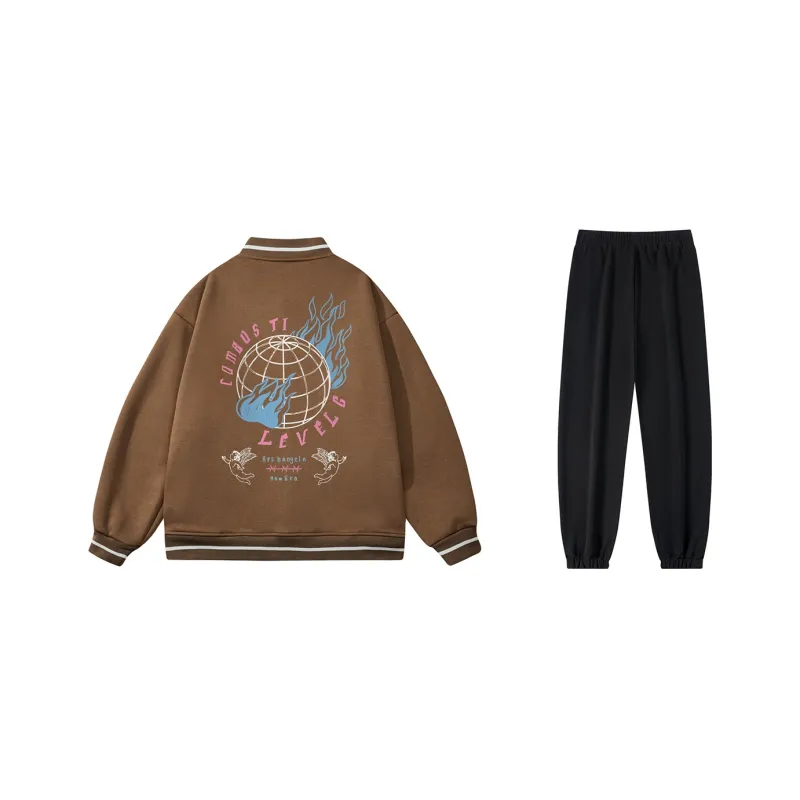 LEVEL RELAX Series Baseball Jacket Unisex-14