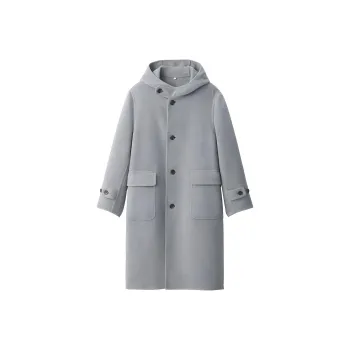 MUJI LABO Series Coats Men's Light Gray