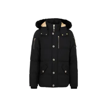 Moose Knuckles 3Q Logo Plaque Padded Jacket
