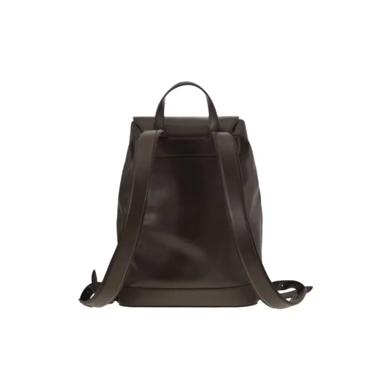 TOD'S T Timeless Calfskin Backpack Medium Size Men's Dark Brown-2