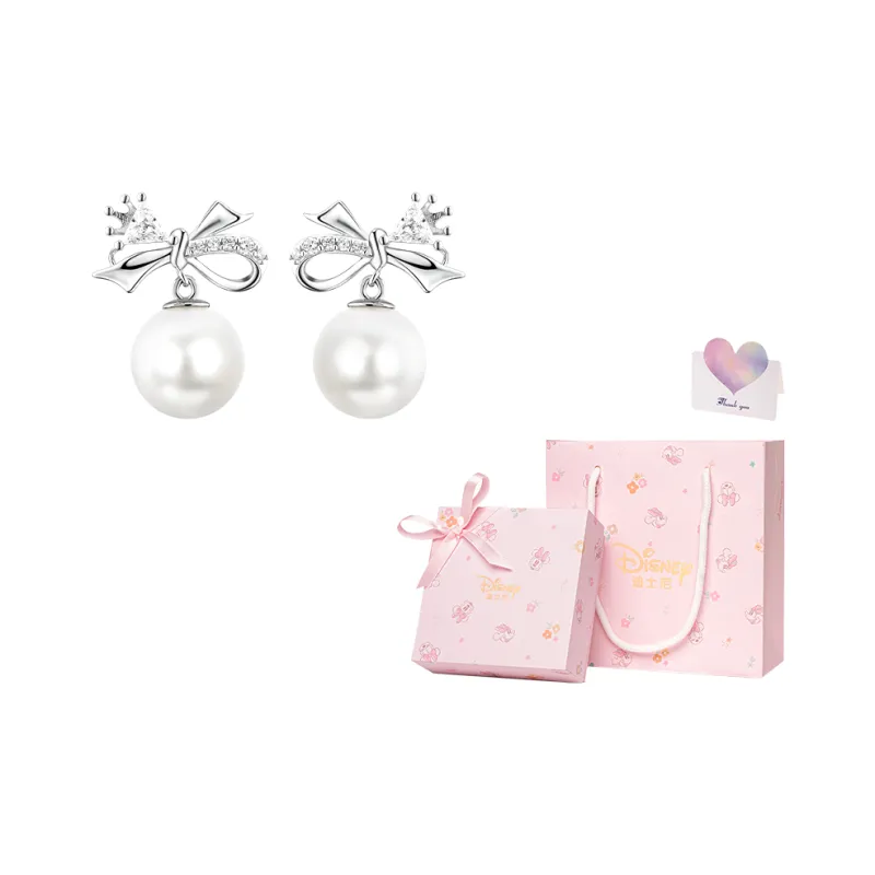 Disney S925 Silver Stud Earrings Women's-7