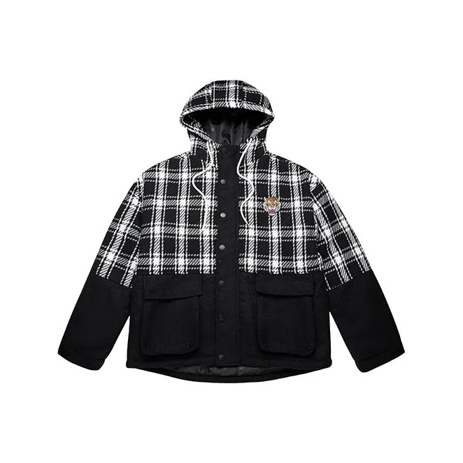 ED HARDY X Puffer Jacket Unisex Black-0