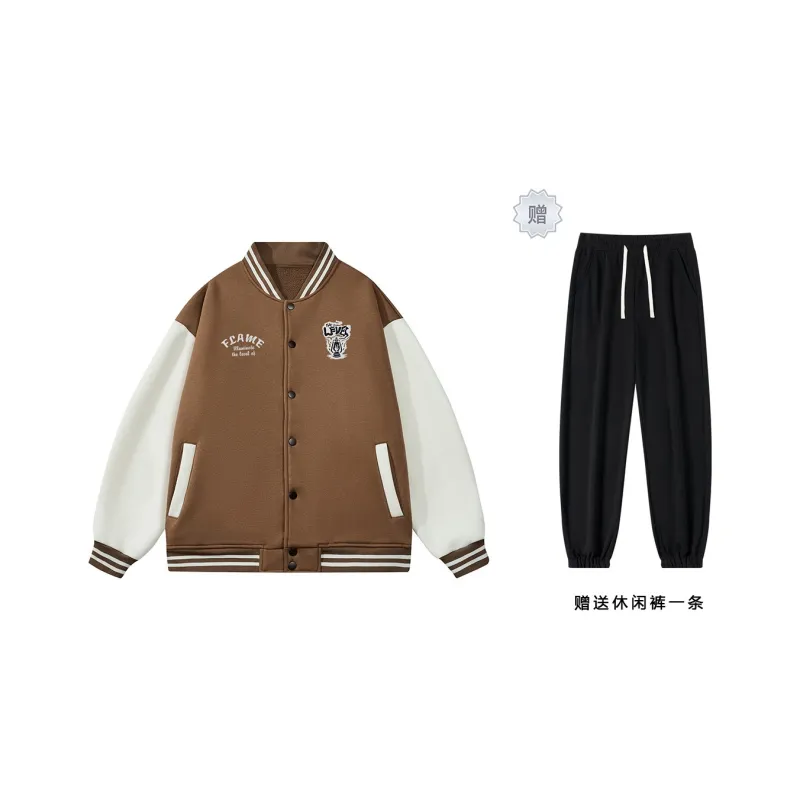 LEVEL RELAX Series Baseball Jacket Unisex-14