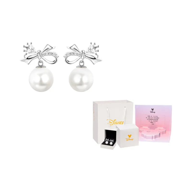 Disney S925 Silver Stud Earrings Women's-8