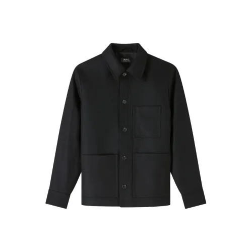 A.P.C SS25 Jackets Coats Men's Black