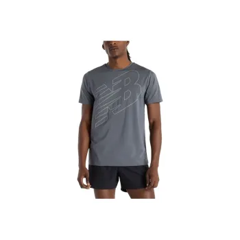 New Balance Flying T Shirt Men's Gray