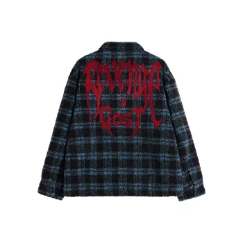 Revenge x GOST Velvet feel Coat Unisex Blue
