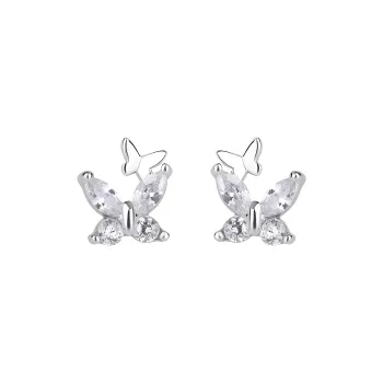 QIANFANGDAHUANGYE 925 Sterling Silver, Alloy Stud Earrings Women's
