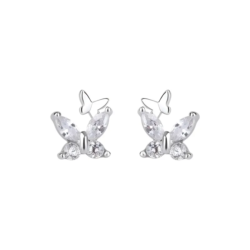 Kelanxi 999 Fine Silver, Alloy Stud Earrings Women's-0