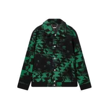 JOHN RICHMOND FW24 Coats Men's Black Camouflage