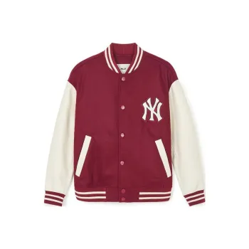 MLB SS24 Baseball Jacket Unisex Red