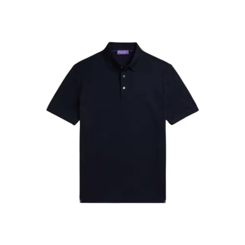 Ralph Lauren Purple Label SS25 Polo Shirt Men's Dark Blue