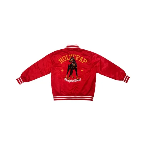 Holycrap Baseball Jacket Men's Red