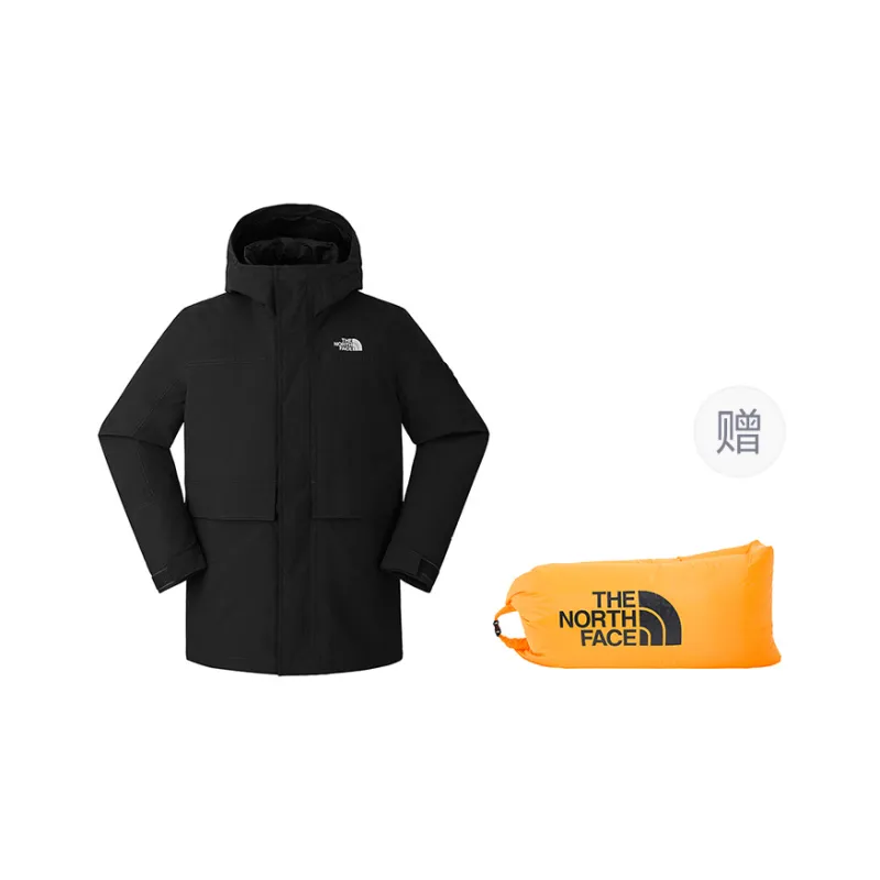 THE NORTH FACE Water Resistant Windproof Warm Cold Resistant Rainproof Windbreaker Jacket Men's Cosmic Black-8