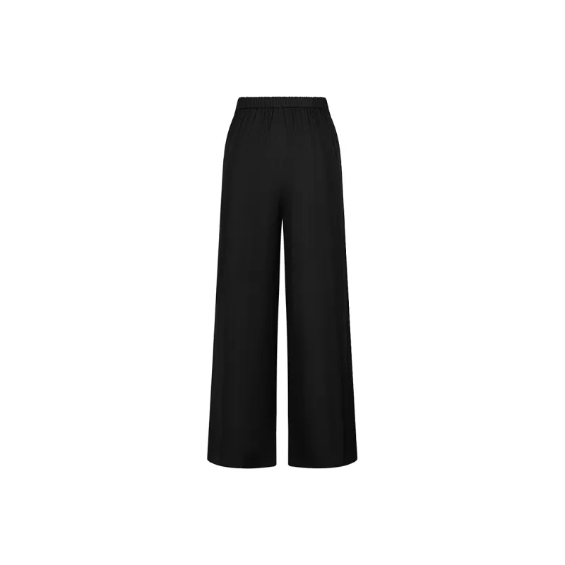 JZ. ANNAKRO Casual Pants Women's Plain Black-1