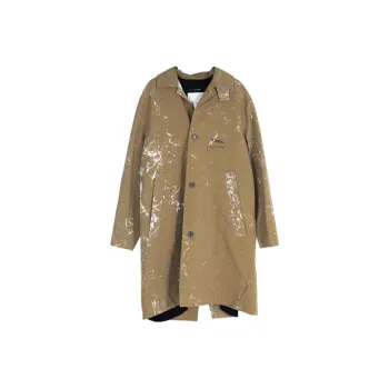 SONG FOR THE MUTE Trench Coats Men Khaki
