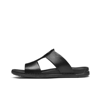 Qiandongmeili Rubber Sole Odor Resistant Slide Slippers Men's