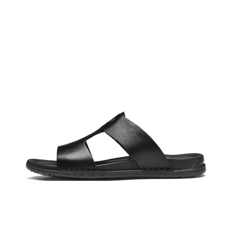 Qiandongmeili Rubber Sole Odor Resistant Slide Slippers Men's-0